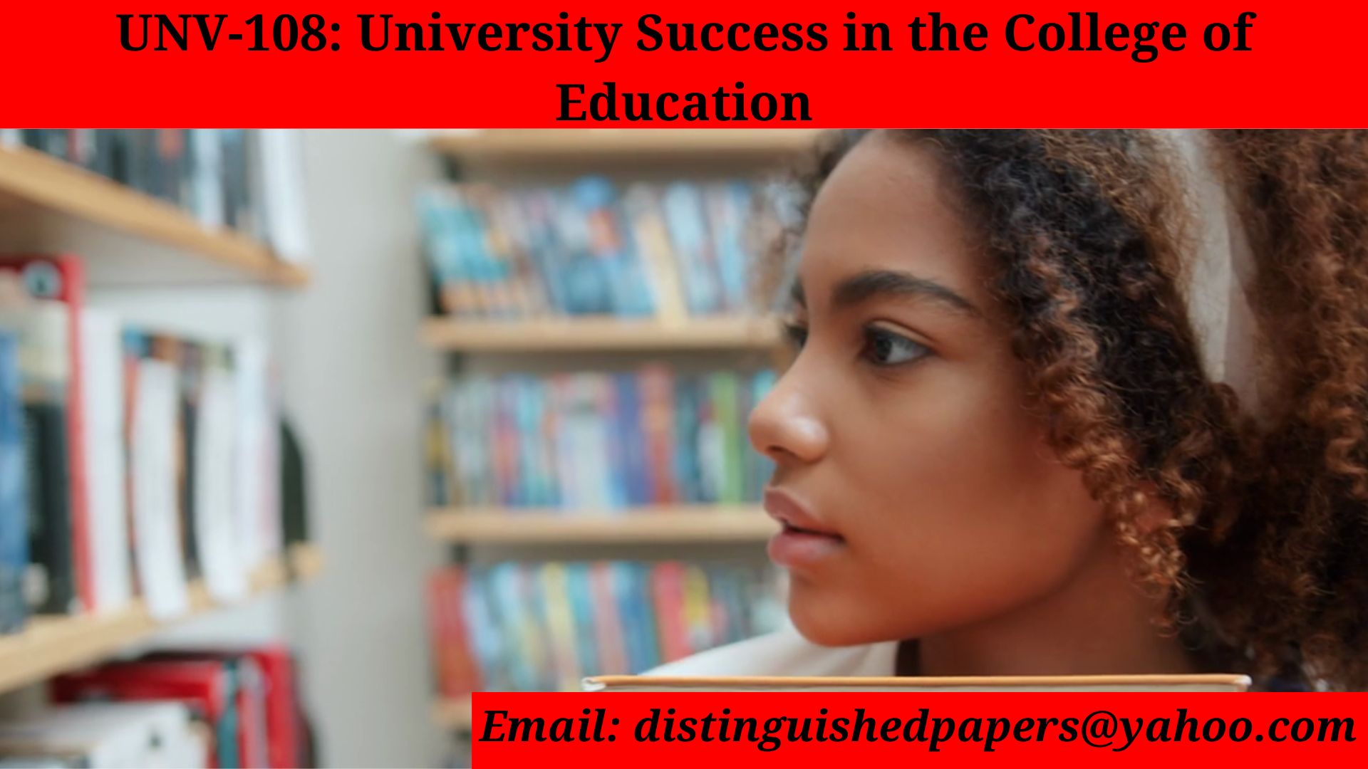 UNV-108: University Success in the College of Education